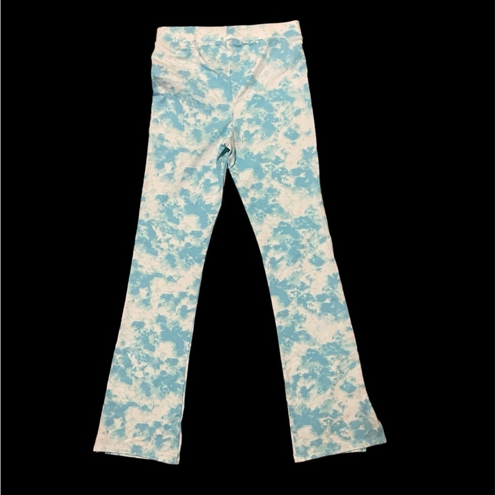 Children's Place Girls Flare Legging Pants blue tie dye pants - Picture 2 of 7